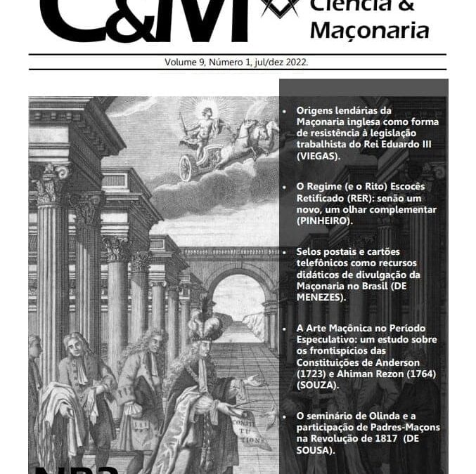 Nova edição da Revista Ciência & Maçonaria